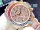 BLF Swiss Replica Rolex Daytona Rainbow Watch Rose Gold Diamond 40mm (2)_th.jpg